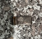 Vintage Native American Sterling Turquoise  Money Clip