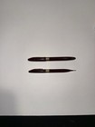 Vintage Sheaffer White Dot Burgundy Fountain Pen Pencil Set 14k Nib 