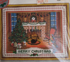 Sunset Designs Christmas Eve Needlepoint Kit Sealed  6080 1977 11 x14  Frame