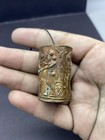 Rare Beautiful Old Near Eastern Antiquity    S Copper Human With Wings Engrave Sea