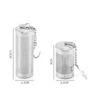 2-pack Stainless Steel Tea Infuser Strainer Set     Fine Mesh Ball With Chain Hook
