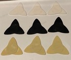 Vintage Gibson Propeller Guitar Picks -1979- Lot Of 9- Black-cream   White- Nos