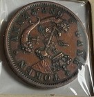 1857 Bank Of Upper Canada   Bank Token   One Penny  high Grade  Coin