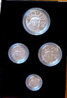 2002 American Eagle  Proof Platinum Set 4 Coins Box    Coa