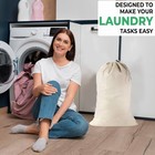 2 Pack - Extra Large Cotton Laundry Bag  Heavy Duty Large Laundry Bags 24 X 3