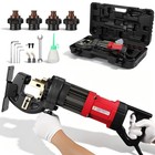 1400w 22ton Heavy Duty Electric Hydraulic Hole Puncher Knockout Punch 5 Dies Set