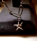 Starfish Anklet Bracelet  925 Charms Summer Beach Jewelry Heavy Weight Silver
