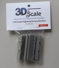 1 50 Traffic Jersey Concrete Barrier Plastic 3d To Scale Diorama Part