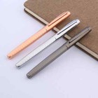 Yiren 856 Metal Fountain Pen  Medium Nib  Chiseled Grid Pattern    Ink Converter