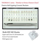Damon Clear Dental Orthodontic Self Ligating Bracket Ceramic Braces Roth 022 345