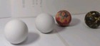 Rare Lot Of 5 Early Antique Stone Marbles C 1840 Primitives Marble