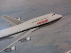 Vintage Boeing 747 Photo Swissair Airplane In Flight