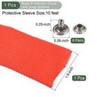Winch Rope Protector  4 5cm 1 77  Width Cable Line  red  9 84-feet 