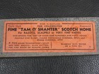 Natural Tam O Shanter Sharpening Razor Hone Stone With Label