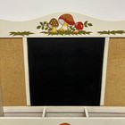 Vtg Merry Mushroom Chalkboard Corkboard Mail Holder Catalog Rare Sears Roebuck
