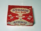 Vintage Atomic Fire Ball Red Hot 1    Candy - Empty 1950s One Cent Box
