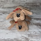 Lot Of 2 Vtg 1985 Tonka Mini Pound Puppies Brown 7  Plush