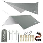  Camping Tarp Waterproof  Hammock Rain Fly Tent Tarp - Rectangle 10x10 Ft 