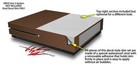 Skin Xbox One S Console Controller Solids Collection Chocolate Brown