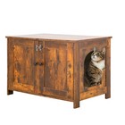 Cat Litter Box Enclosure Furniture Hidden  Wooden Cat Washroom Furniture Storage