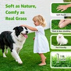 Oiyeefo Artificial Turf Grass Outdoor - Synthetic Realistic Fake Grass Indoor   