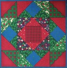 Whimsical holiday Editions fabri-quilt   3 Quilt Pattern  cotton Fabric 10 x10 