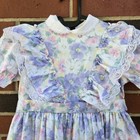 Vintage 80   s Martha   s Miniatures We re Fussy Lace Accent Dress Size 6 Girls