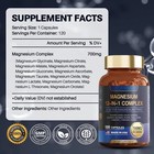 Magnesium 12 In 1 Complex 700mg - Dietary Supplement 120 Capsules  2-piece Set  