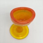 Vintage Yellow And Orange Glass Optical Eye Wash Cup Eye Bath Cup