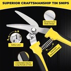 Tin Snips For Cutting Metal Sheet  Upgrade Heavy Duty Aviation Tin Snips