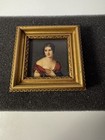 Vintage Portrait Miniature Print Of Marie Pauline Bonaparte 2 5x2 5in Wood Frame