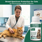 Dewormer For Cats Broad Spectrum For Tapeworms  Roundworms   Hookworms  Promotes