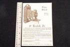 Antique 1918 Kodak No 2c Jr Camera Magazine Advertising 5 1 2 X 8   V13