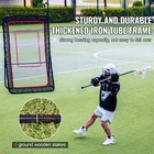 Uimoso 4x7ft Lacrosse Baseball Rebounder Softball Bounce Pinchback Net