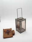 Fine Vintage Original Wwii Swiss Army Military Folding Lantern   Canvas Bag 1940