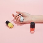 1box 12packs 10ml Round Empty Nail Polish Bottles Transparent Nail Varnish 