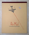 Vintage Air Mail Paper Onion Skin Note Pad Tablet Typewriter 1940s Art Deco Nos