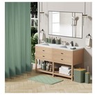 Bathroom Accessory Set 25pc Shower Curtain Rugs Trash Can Dispenser