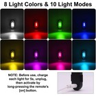 4pcs Wireless Led White  Red  Green  Blue  Yellow  Purple  Pink  Ice Blue 