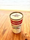 Budweiser Lager Beer Flat Top Beer Can  Vanity  1950 s Los Angeles  No Holes 