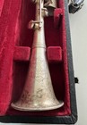 Vintage Holton Collegiate Clarinet Silver Plated Metal Case Lyre Original 
