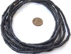 Vintage Opaque Black Matching 4mm Glass Beads Trade Beads-ghana 