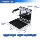 2x Stainless Steel Adjustable Folding Cup Drink Holder For Marine Boat Truck Rv