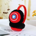 Marvel Spiderman   Captain America Plush Windproof Ear Warmers
