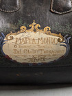Rare Vintage Antique 1890s Apothecary Doctor Bag Painted Mappa Mondo Roma Italy