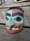 Northwest Coast Mask Vintage Kwaguilth Kwakiutl Cedar Fronlet Carving