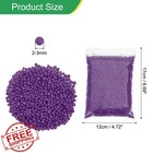 Patikil 2-3mm Purple Foam Beads Mini Polystyrene Balls For Crafts