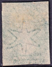 Tasmania Imperf Qv Chalon 1d Deep Green  large Star   used  Sg 15  cv  1 100 
