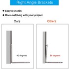 10pc 1 5 Inch Steel Corner Braces With Screws 90 Degree Right Angle L Bracket Us