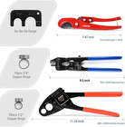 Iwiss 1 2  3 4  Angle Head F1807 Pex Pipe Crimping Tool For Copper Rings W remov